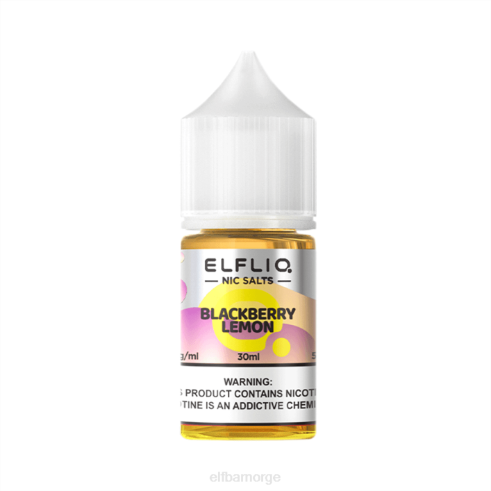 ELFBAR ELFLIQ Nic salt 30 ml bjørnebær sitron VDT28 Elf Bar Vape