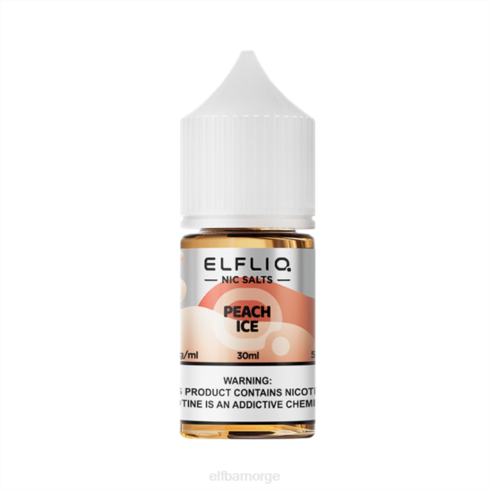 ELFBAR ELFLIQ Nic salt 30 ml ferskenis VDT222 Elf Bar Vape Norge
