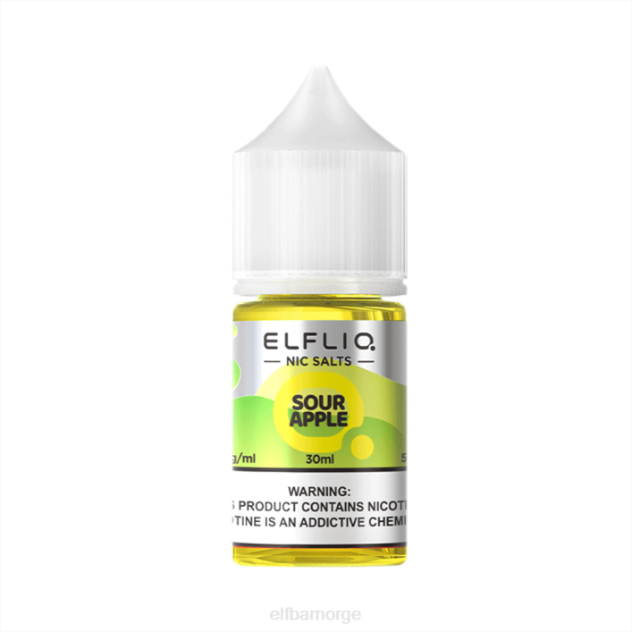 ELFBAR ELFLIQ Nic salt 30 ml sur eple VDT228 Elf Bar Vape Norge