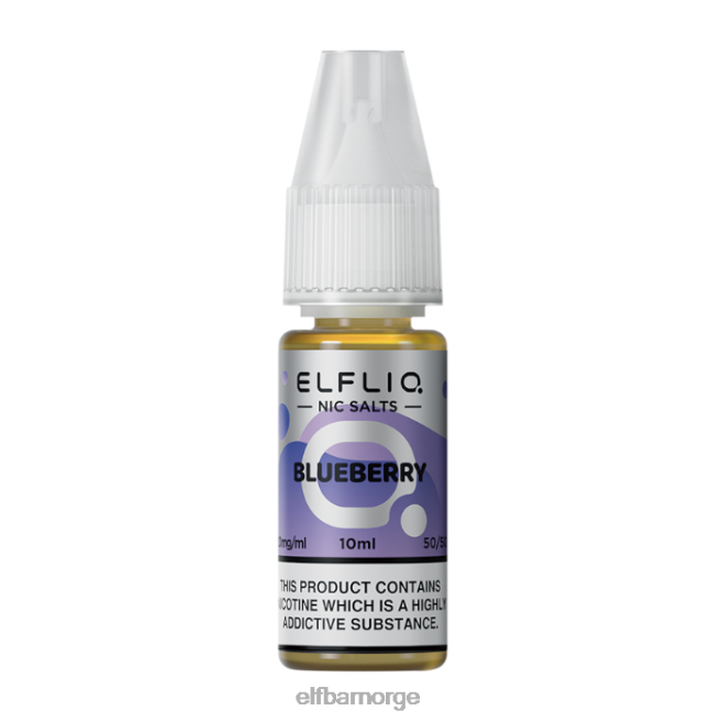 elfbar elfliq blåbær nic salter - 10ml-10 mg/ml 86L26215