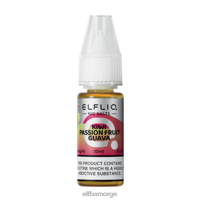 elfbar elfliq kiwi pasjonsfrukt guava nic salter - 10ml-10 mg/ml 86L26209