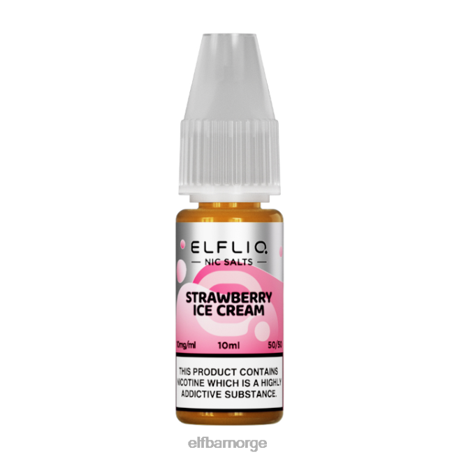 elfbar elfliq nic salter - jordbærsnø - 10ml-20 mg/ml 86L26183