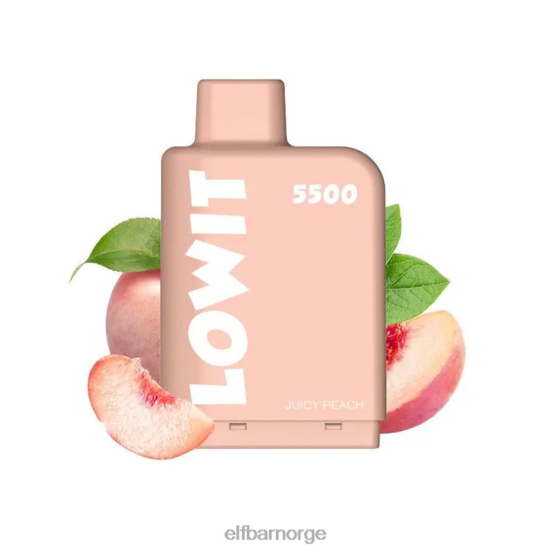 ELFBAR ferdigfylt pod lowit 5500 puffs 2%nic jordbæryoghurt X4424147