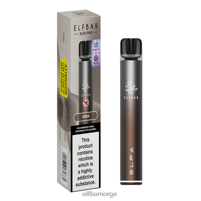 elfbar elfa pro podsett - oppladbar 86L2666 aurora blå + kiwi pasjonsfrukt ferdigfylt pod