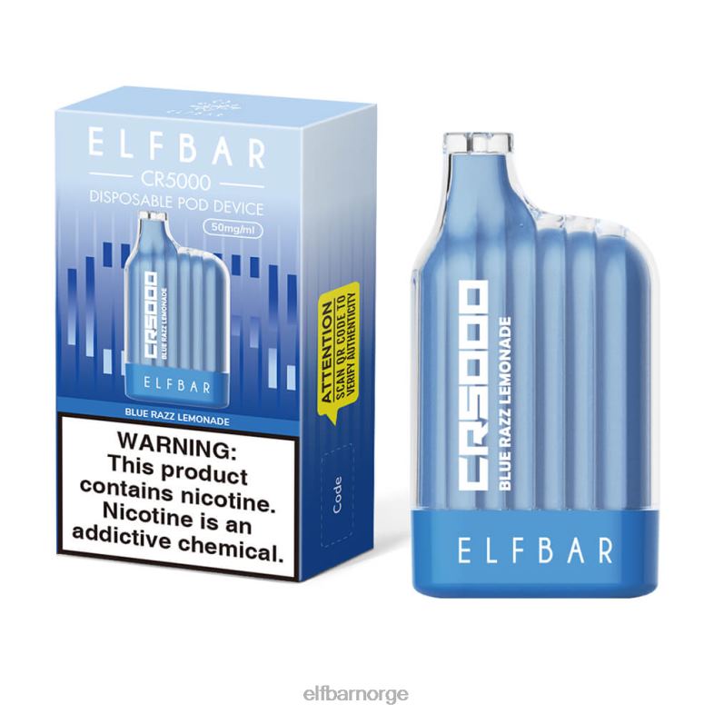 ELFBAR beste smak engangs vape cr5000 blå razz blå razz lemonade X442419