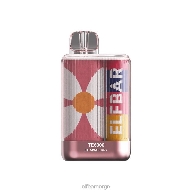 ELFBAR engangs vape te6000 jordbærkombinasjoner jordbær X442495
