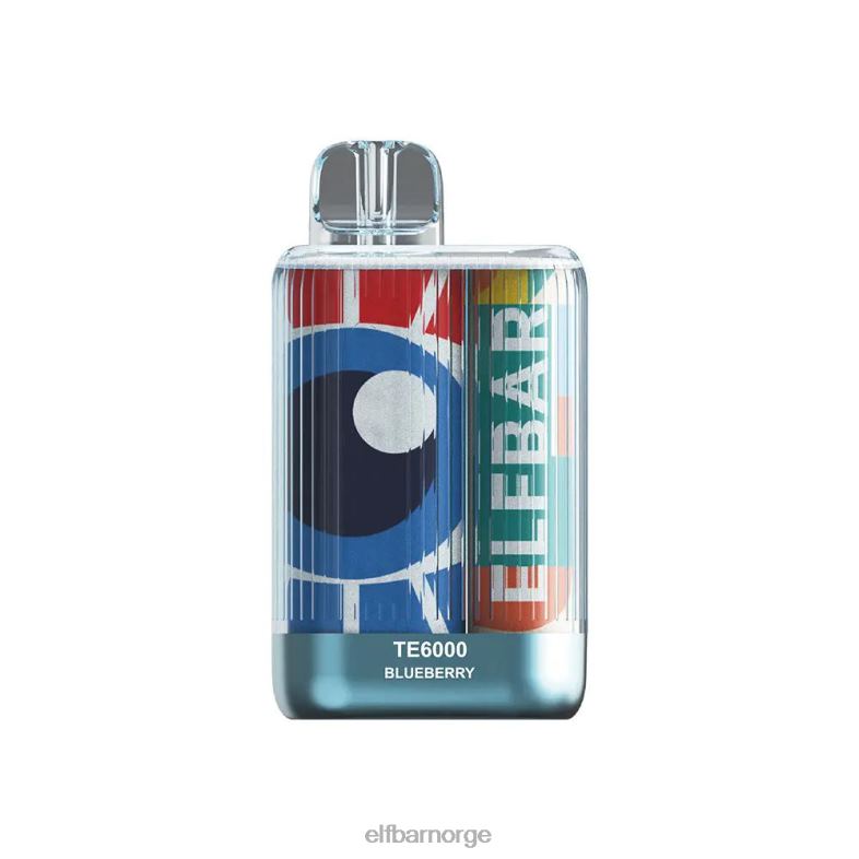 ELFBAR engangs vape te6000 puffs blåbær X442489
