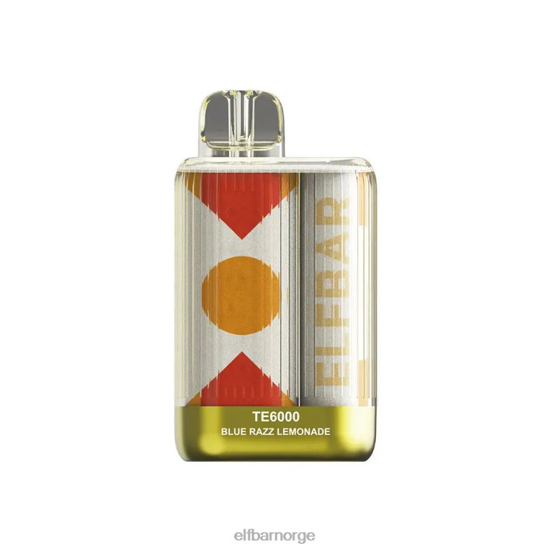 ELFBAR engangs vape te6000 puffs blå razz lemonade X442490