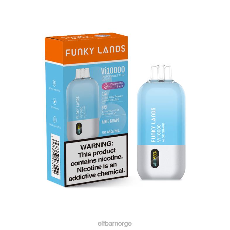 ELFBAR funky lands best flavor disponibel vape vi10000 drue serie tranebær drue duo is X4424150