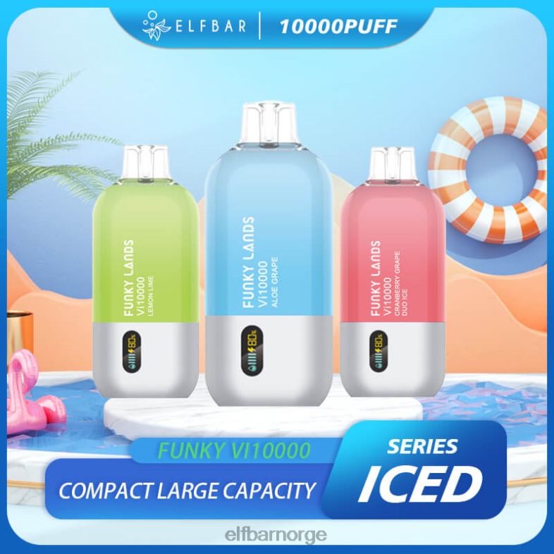 ELFBAR funky lands best flavor disponibel vape vi10000 isserie blåbæris X4424151